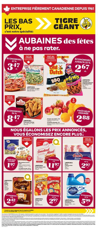 Tigre Géant Flyer November 12 to 18