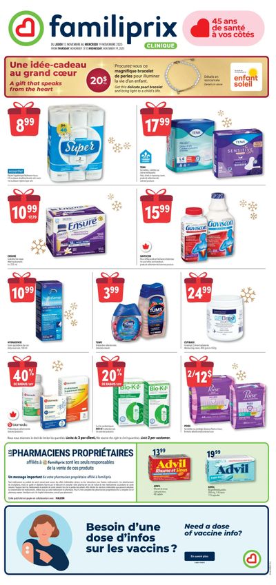 Familiprix Clinique Flyer November 13 to 19