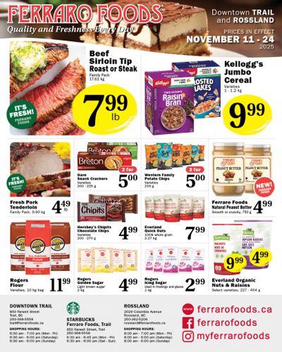 Ferraro Foods Bi-Weekly Flyer November 11 to 24