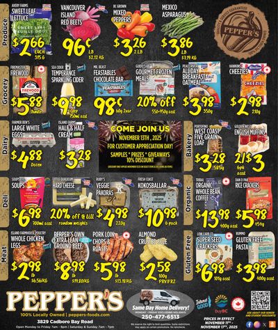 Pepper's Foods Flyer November 11 to 17