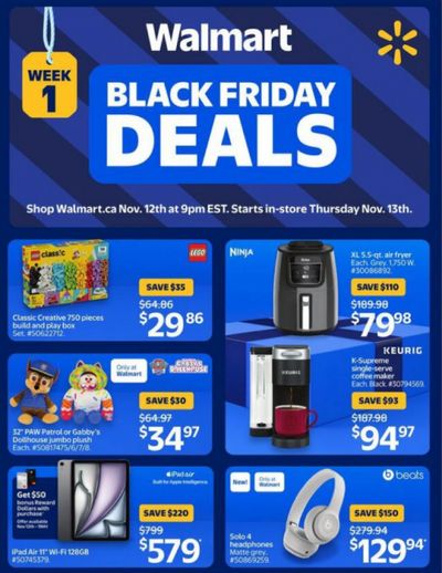 Walmart Canada Black Friday Deals November 13th – 19th