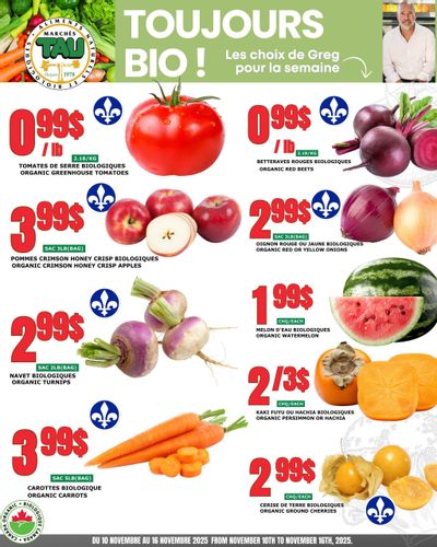 Marches Tau Produce Flyer November 10 to 16