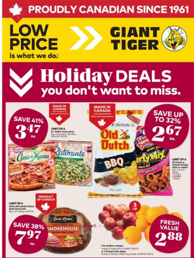 Giant Tiger Canada Flyer Deals November 12th – 18th
