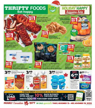 Thrifty Foods Flyer November 13 to 19