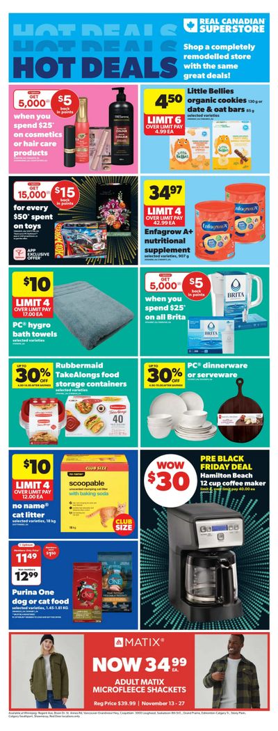 Real Canadian Superstore (West) Flyer November 13 to 19