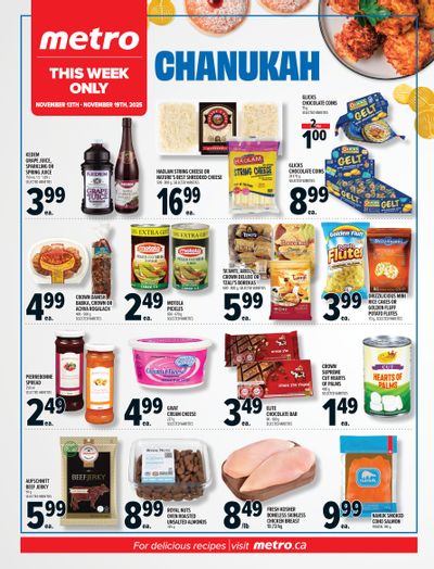 Metro (ON) Chanukah Flyer November 13 to 19