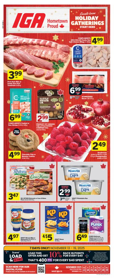 IGA (West) Flyer November 13 to 19