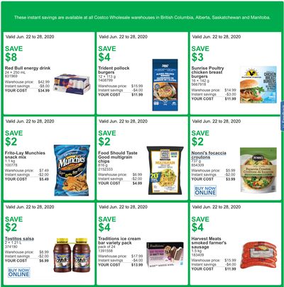 Costco Canada More Savings Weekly Coupons/Flyers for Western Canada: British Columbia, Alberta, Saskatchewan & Manitoba, June 22 – 28