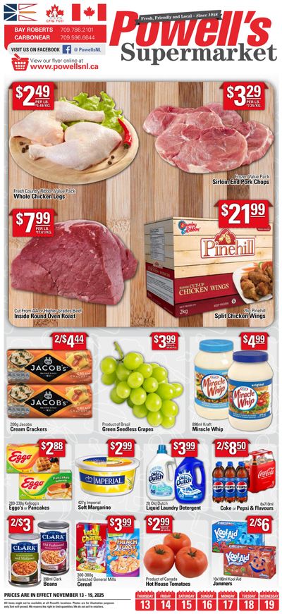 Powell's Supermarket Flyer November 13 to 19