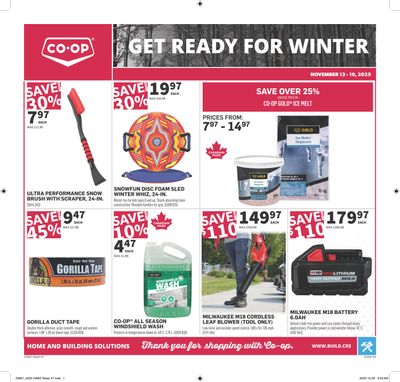 Co-op (West) Home Centre Flyer November 13 to 19