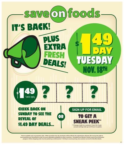 Save On Foods (BC) Flyer November 13 to 19