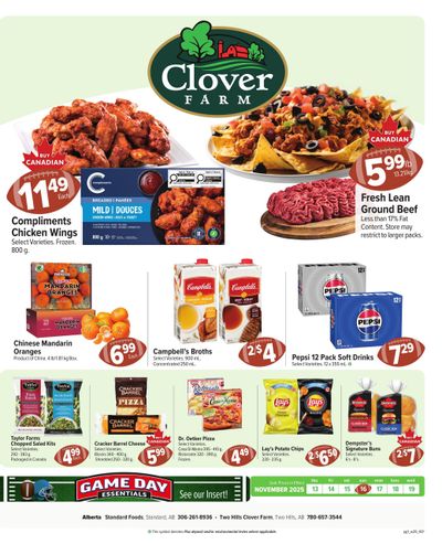 Clover Farm (West) Flyer November 13 to 19