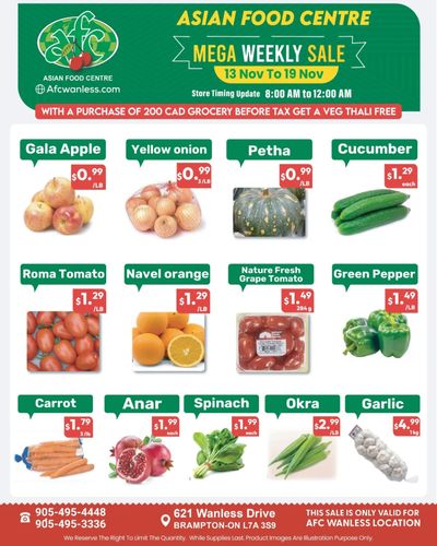 Asian Food Centre (Wanless Dr.) Flyer November 13 to 19