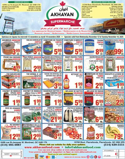Akhavan Supermarche Flyer November 12 to 18