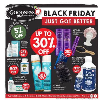 Goodness Me Flyer November 12 to 18
