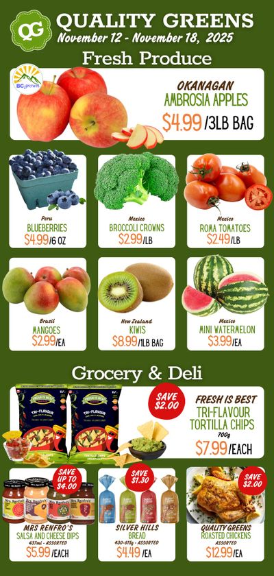 Quality Greens Flyer November 12 to 18