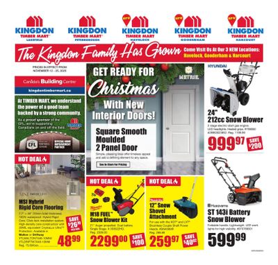 Timber Mart Flyer November 12 to 25