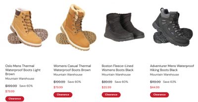 Mountain Warehouse Canada Black Friday Preview Sale: 50% off or More on Select Items