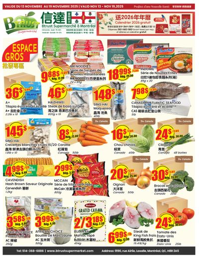 Btrust Supermarket (Montreal) Flyer November 13 to 19