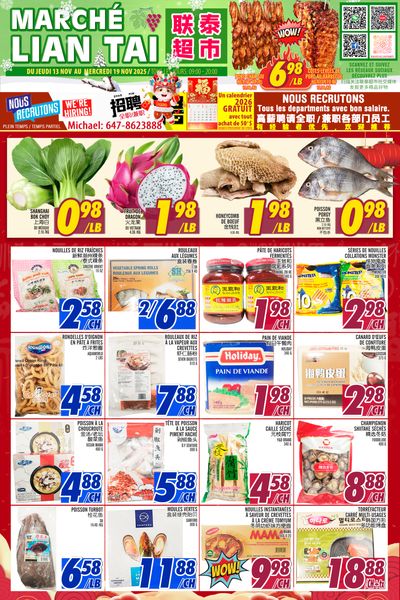 Marche Lian Tai Flyer November 13 to 19