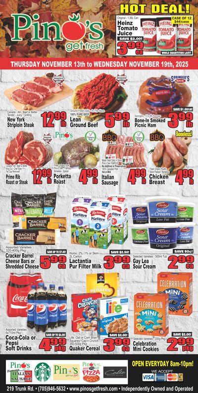 Pino's Flyer November 13 to 19