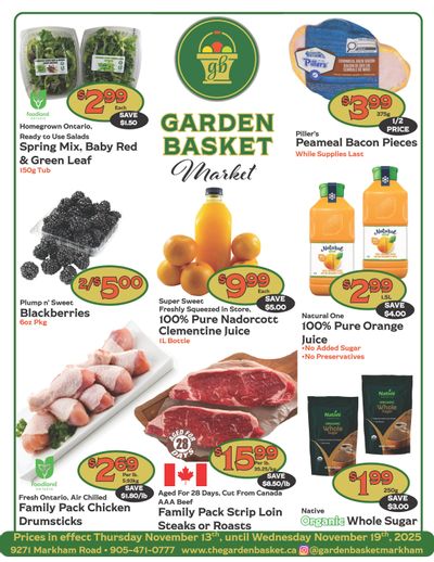 The Garden Basket Flyer November 13 to 19