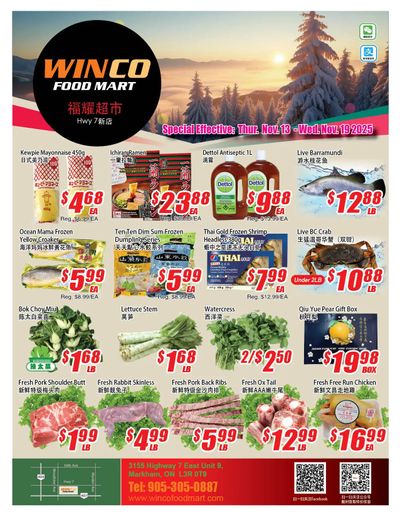 WinCo Food Mart (HWY 7) Flyer November 13 to 19