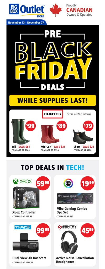 Big Box Outlet Store Flyer November 13 to 27