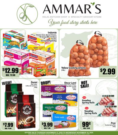 Ammar's Halal Meats Flyer November 13 to 19