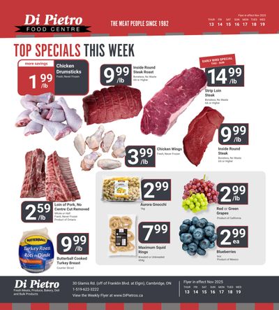 Di Pietro Food Centre Flyer November 13 to 19