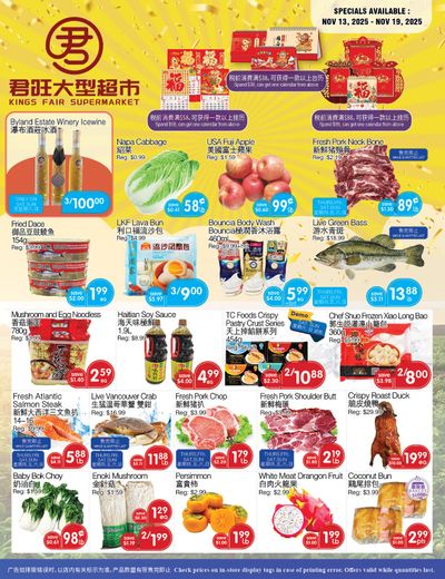 Kings Fair Supermarket Flyer November 13 to 19
