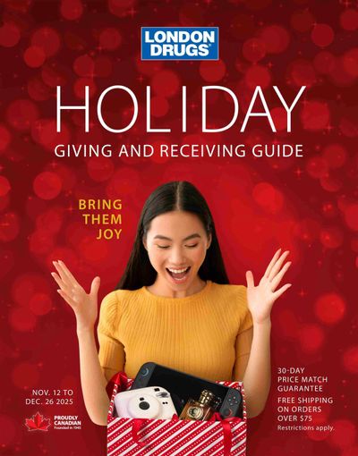 London Drugs Holiday Giving And Receiving Guide November 12 to December 26