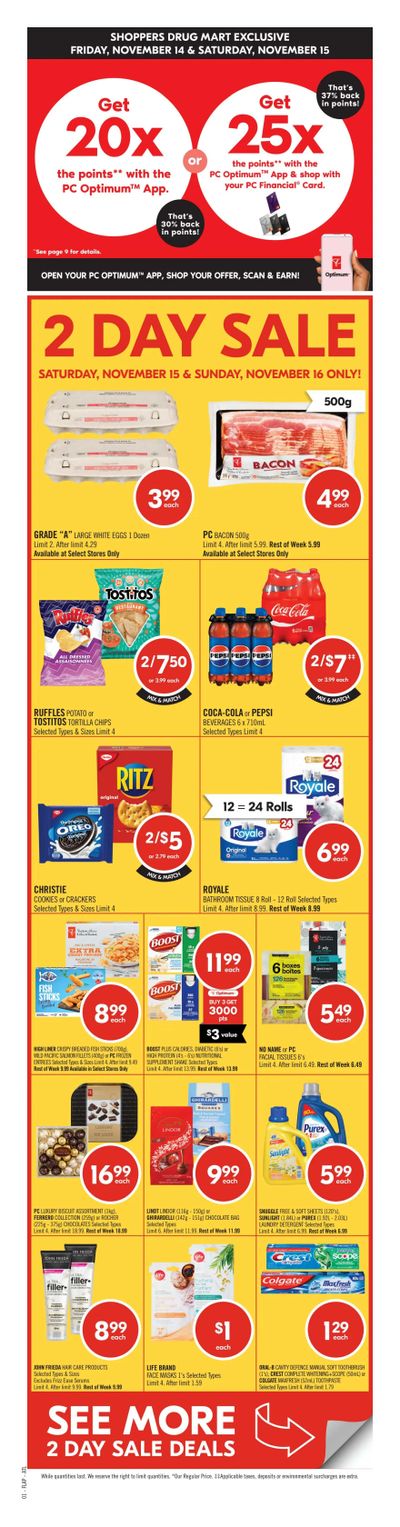 Shoppers Drug Mart (Atlantic) Flyer November 15 to 20