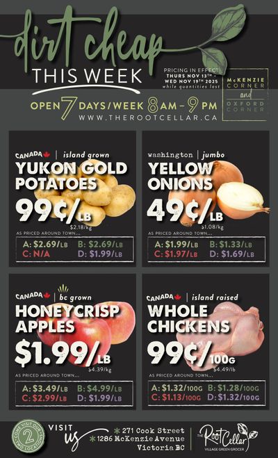 The Root Cellar Flyer November 13 to 19