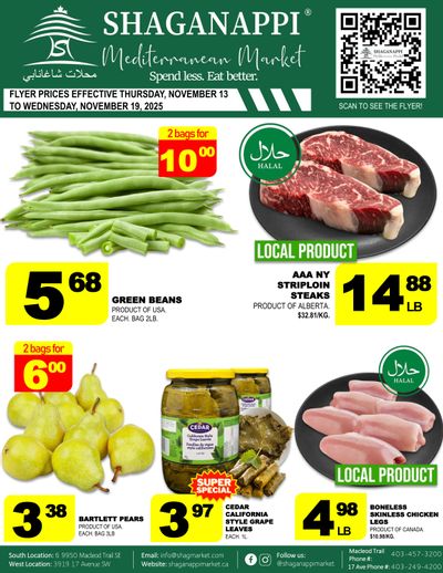 Shaganappi Mediterranean Market Flyer November 13 to 19