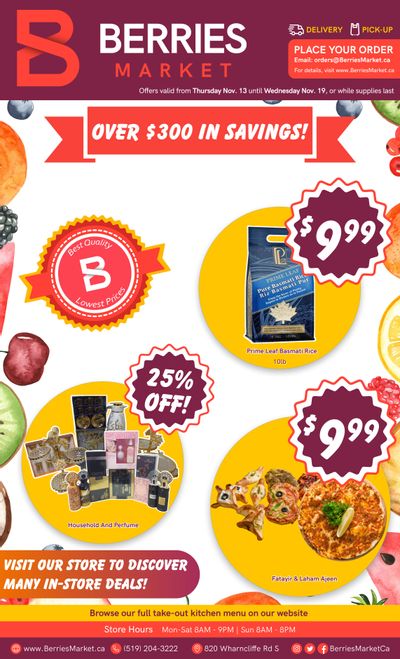 Berries Market Flyer November 13 to 19
