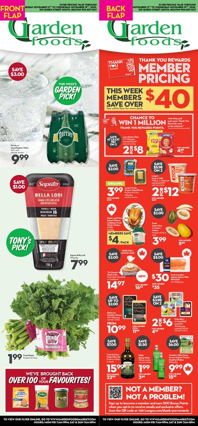 Garden Foods Flyer November 13 to 19