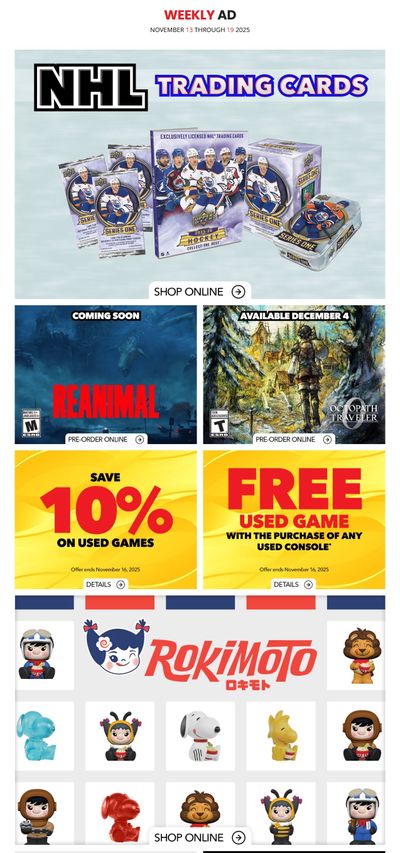 EB Games Flyer November 13 to 19