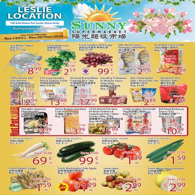 Sunny Supermarket (Leslie) Flyer November 14 to 20