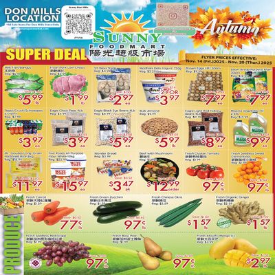 Sunny Foodmart (Don Mills) Flyer November 14 to 20