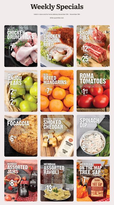Meridian Farm Market Flyer November 13 to 19