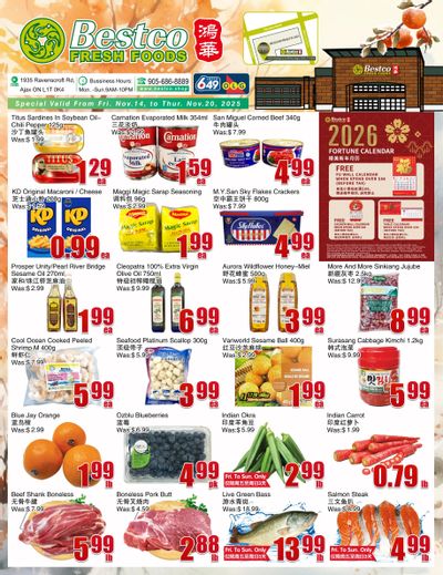BestCo Food Mart (Ajax) Flyer November 14 to 20