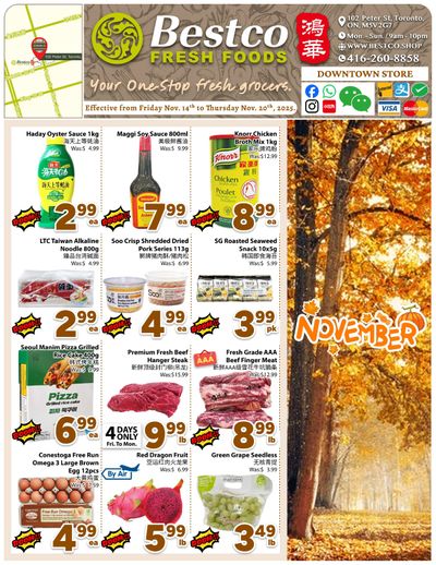 BestCo Food Mart (Downtown Toronto) Flyer November 14 to 20