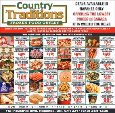 Country Traditions Flyer November 13 to 20