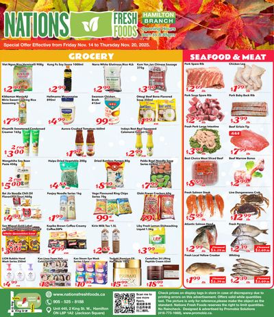 Nations Fresh Foods (Hamilton) Flyer November 14 to 20
