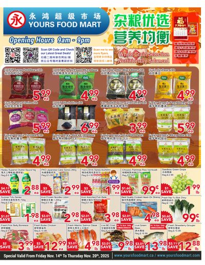 Yours Food Mart Flyer November 14 to 20