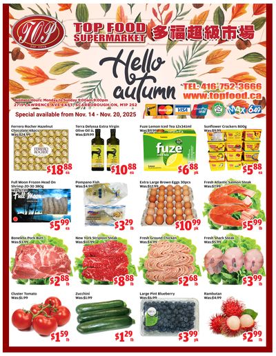 Top Food Supermarket Flyer November 14 to 20