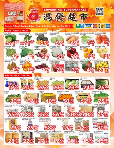 Superking Supermarket (North York) Flyer November 14 to 20