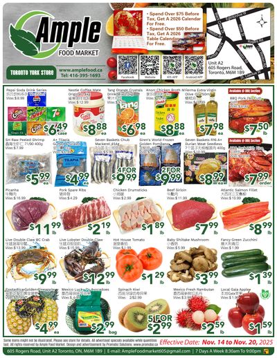 Ample Food Market (North York) Flyer November 14 to 20