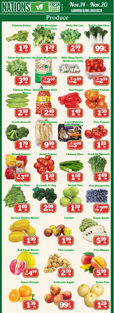 Nations Fresh Foods (Mississauga) Flyer November 14 to 20